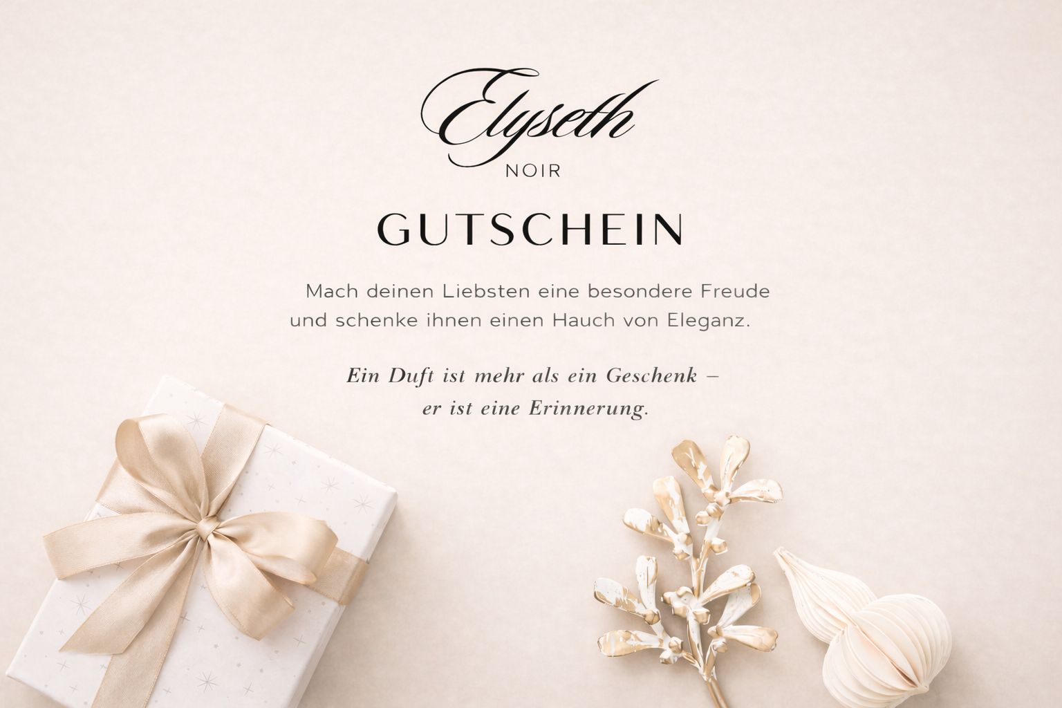 Elyseth NOIR Gutschein